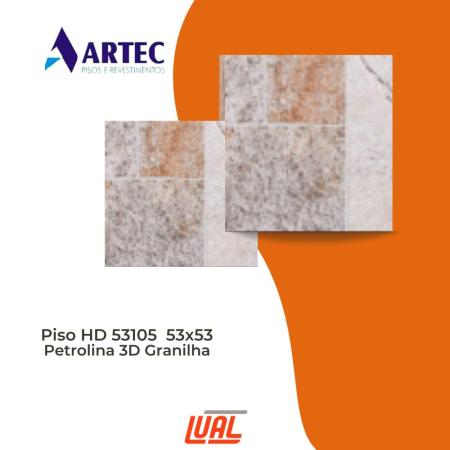 Piso Artec 53105 Granilha bolt 53x53 cx 2,03m2
