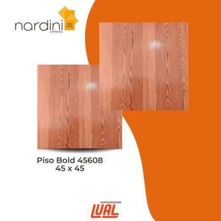 Piso Nardini Madeira brilho 45608 bolt 45x45 cx 2,57 m2